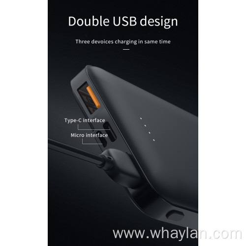 Whaylan Power Bank 10000mAh Portable Power Battery